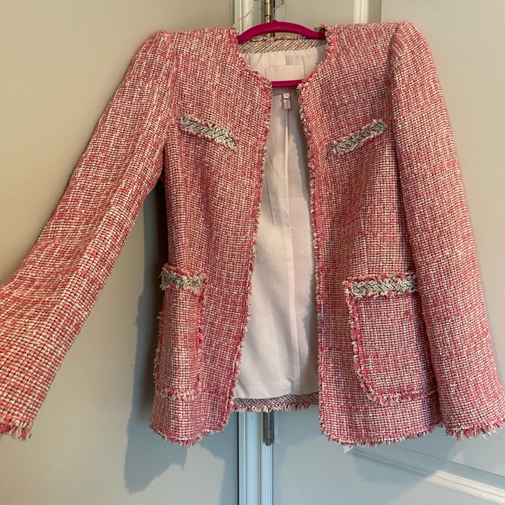Rebecca Taylor pink tweed jacket